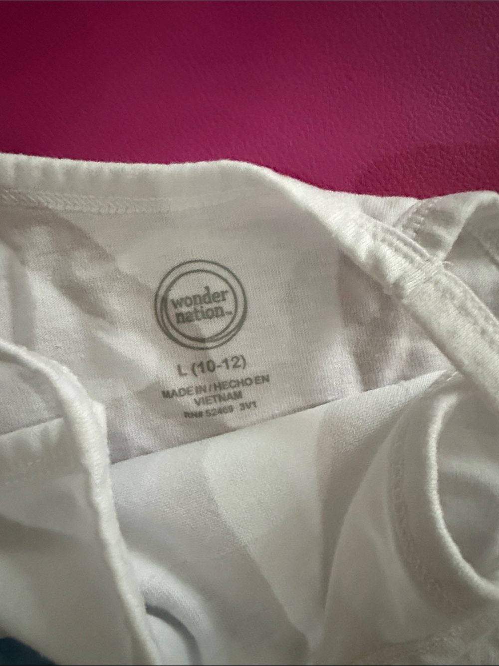 wonder nation White Girls Sleeveless Tank Top - Picture 2 of 4